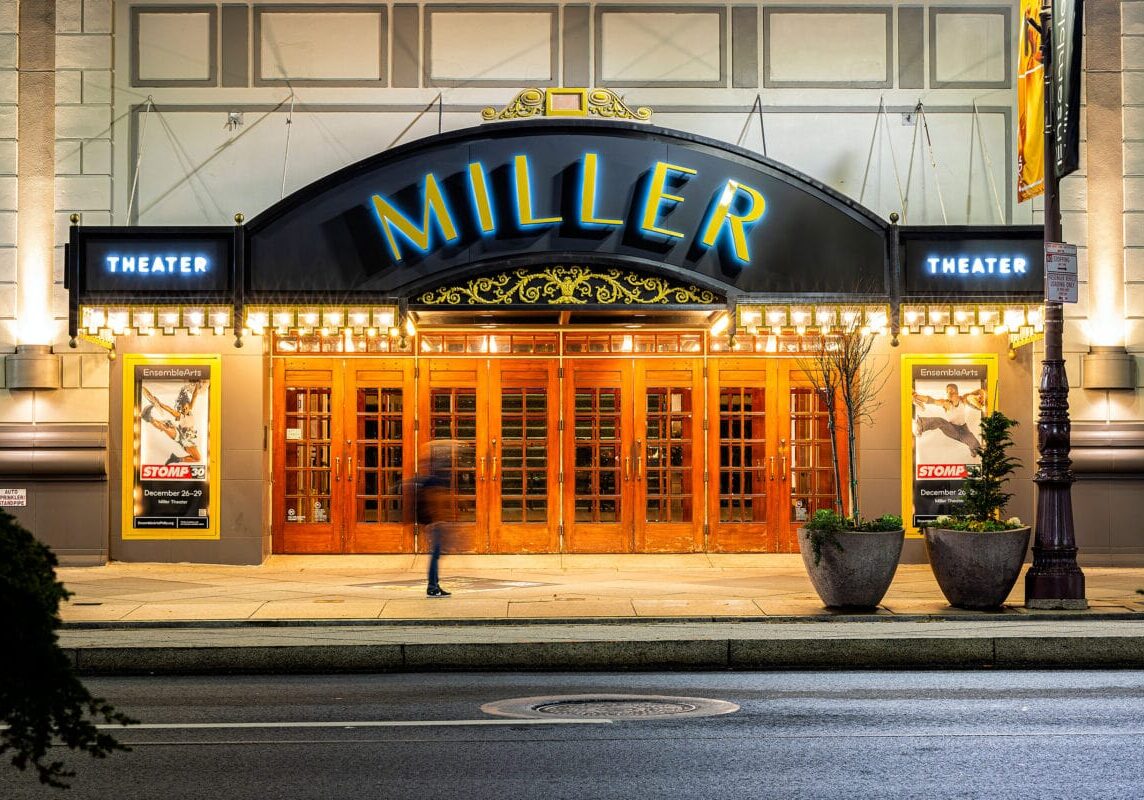 Miller Theatre 250 S. Broad Street, Philadelphia, PA 19102, on the Avenue of the Arts in Center City.